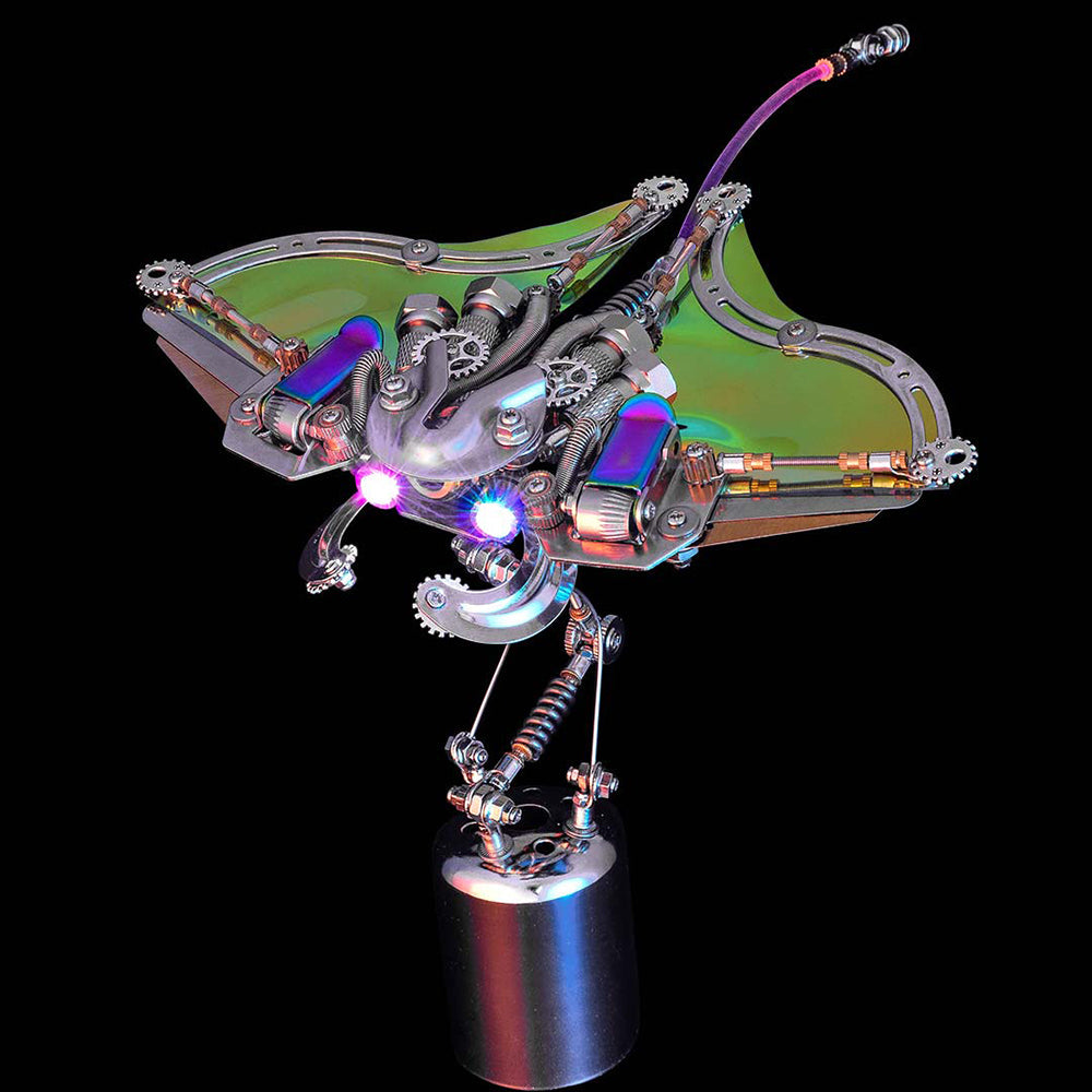 Manta Raya Mecánica Metal 3D Serie Océano