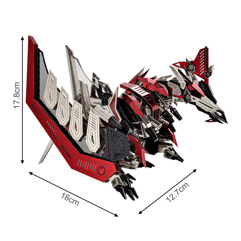 Pterosaurio Mecánico Metal 3D