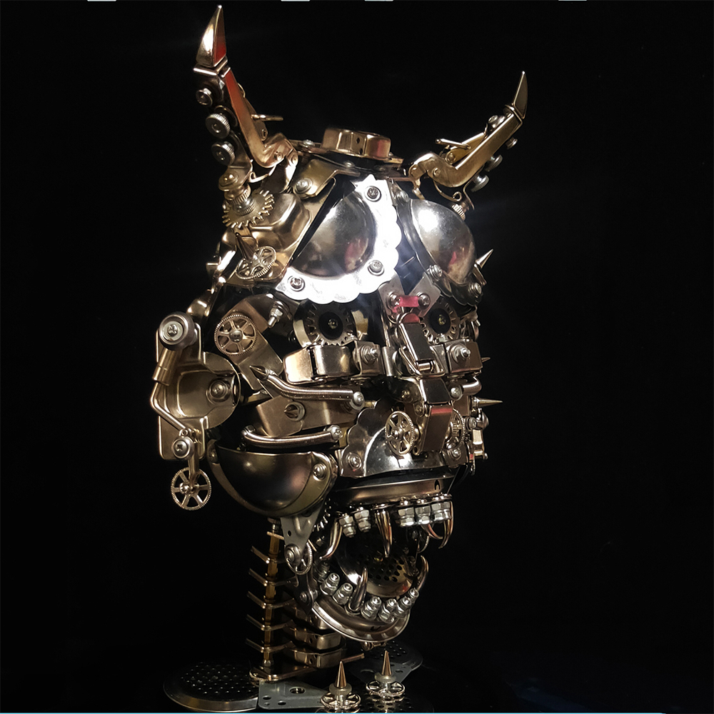 Máscara Cabeza de Toro Metal 3D Halloween