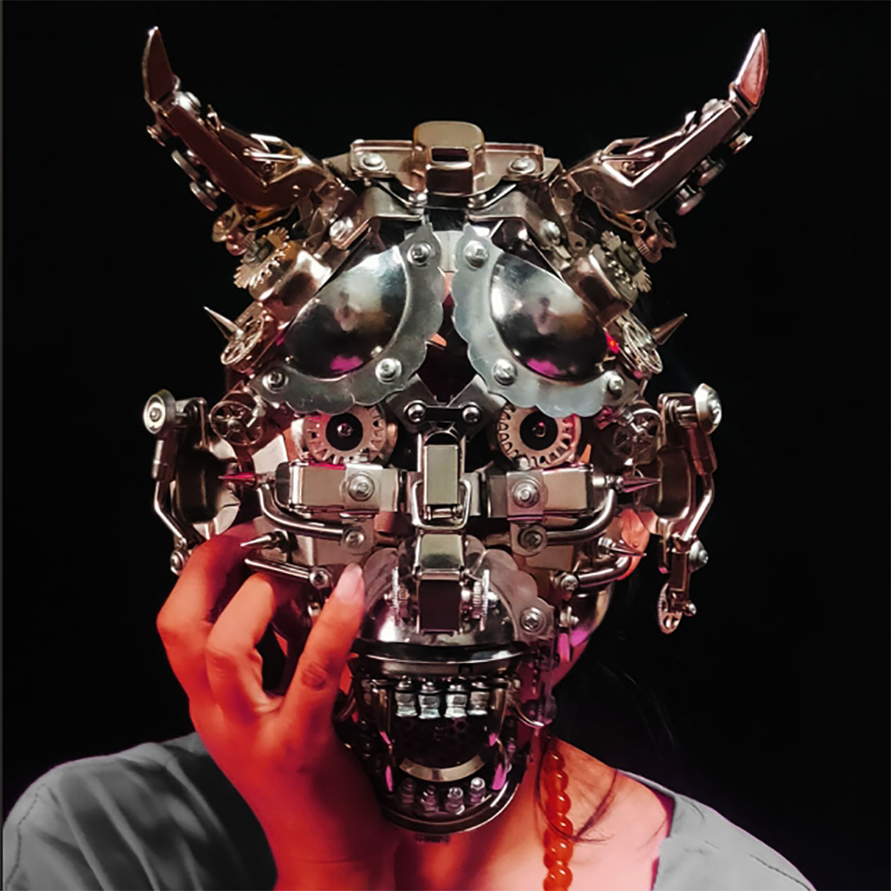 Máscara Cabeza de Toro Metal 3D Halloween
