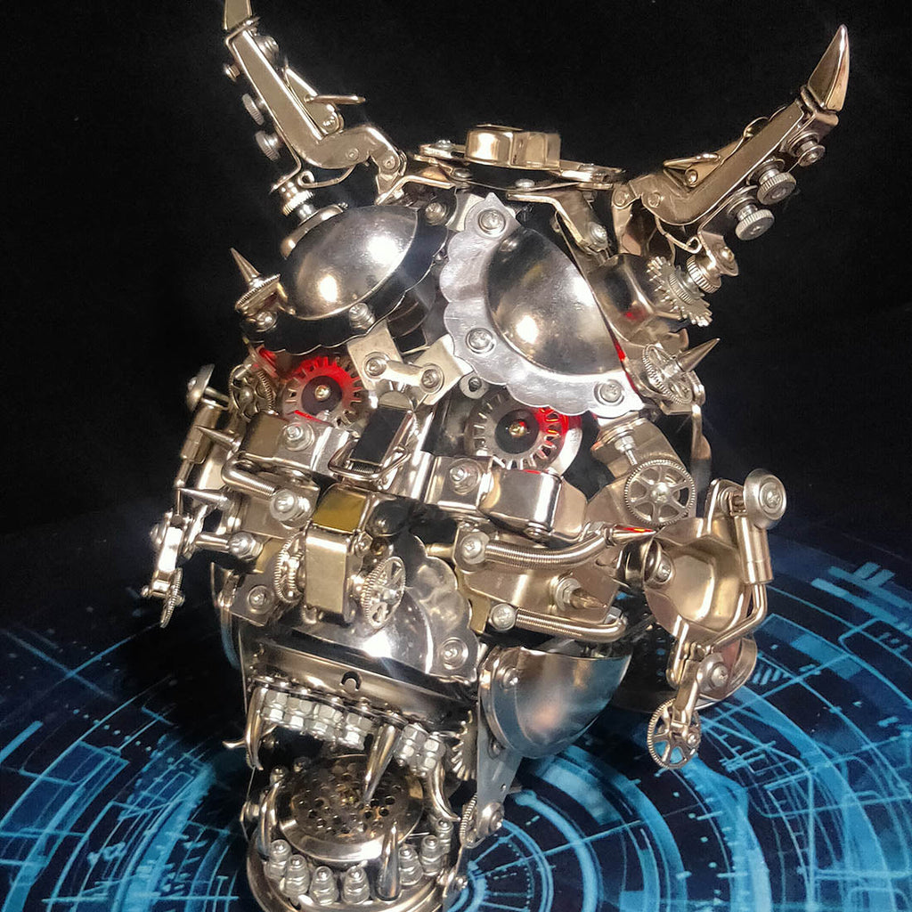 Máscara Cabeza de Toro Metal 3D Halloween