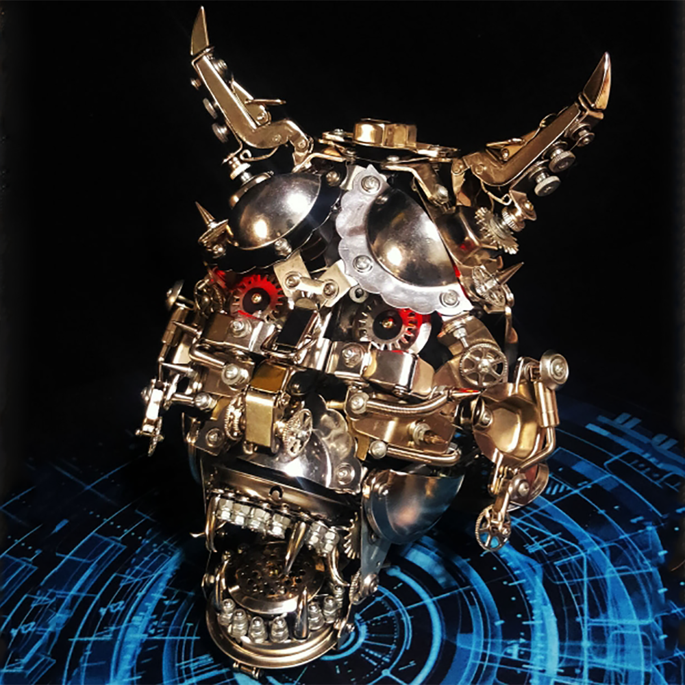 Máscara Cabeza de Toro Metal 3D Halloween