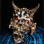 Máscara Cabeza de Toro Metal 3D Halloween