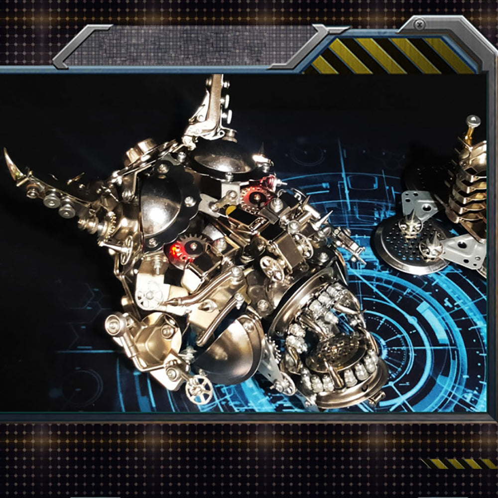 Máscara Cabeza de Toro Metal 3D Halloween