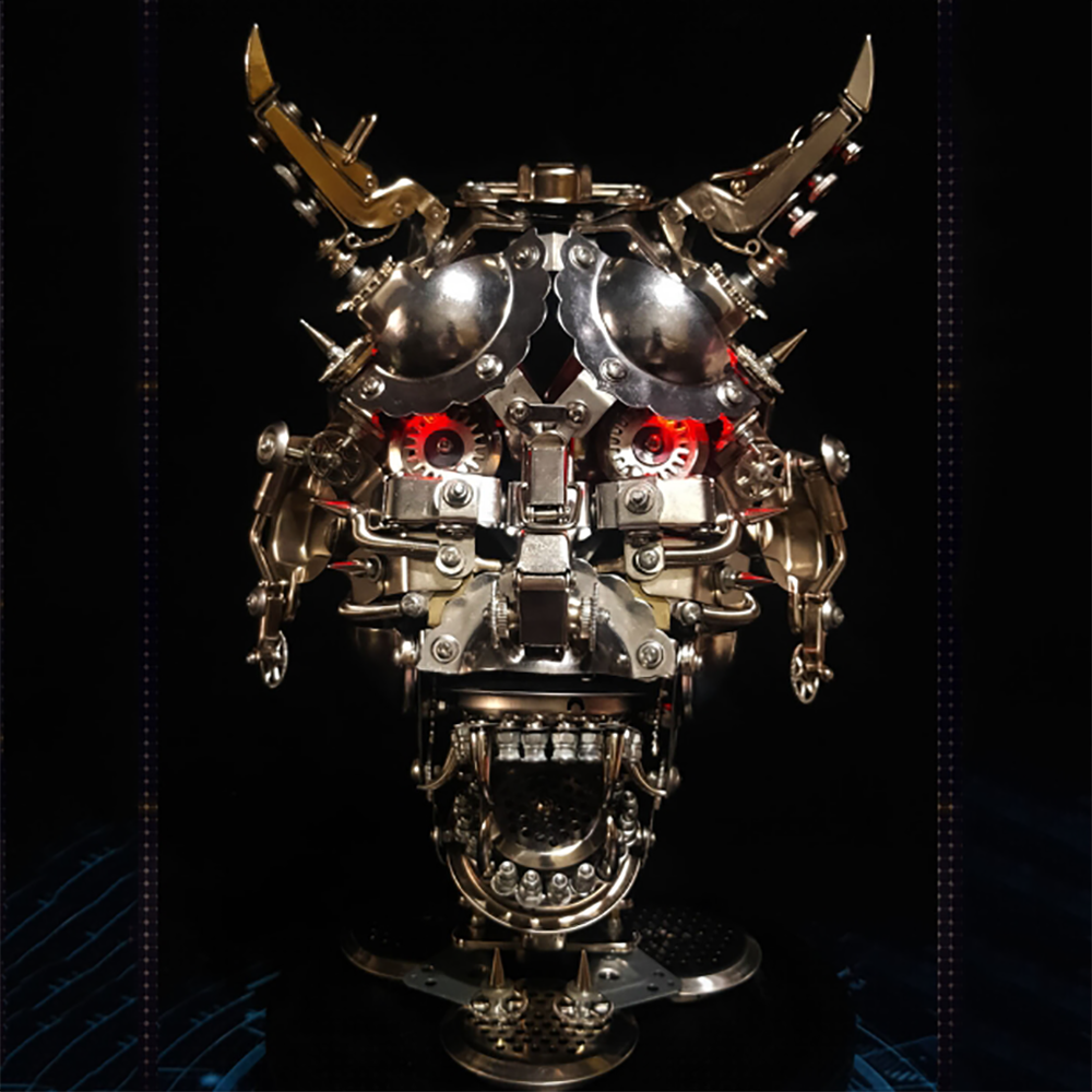 Máscara Cabeza de Toro Metal 3D Halloween