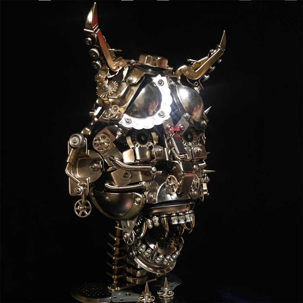 Máscara Cabeza de Toro Metal 3D Halloween