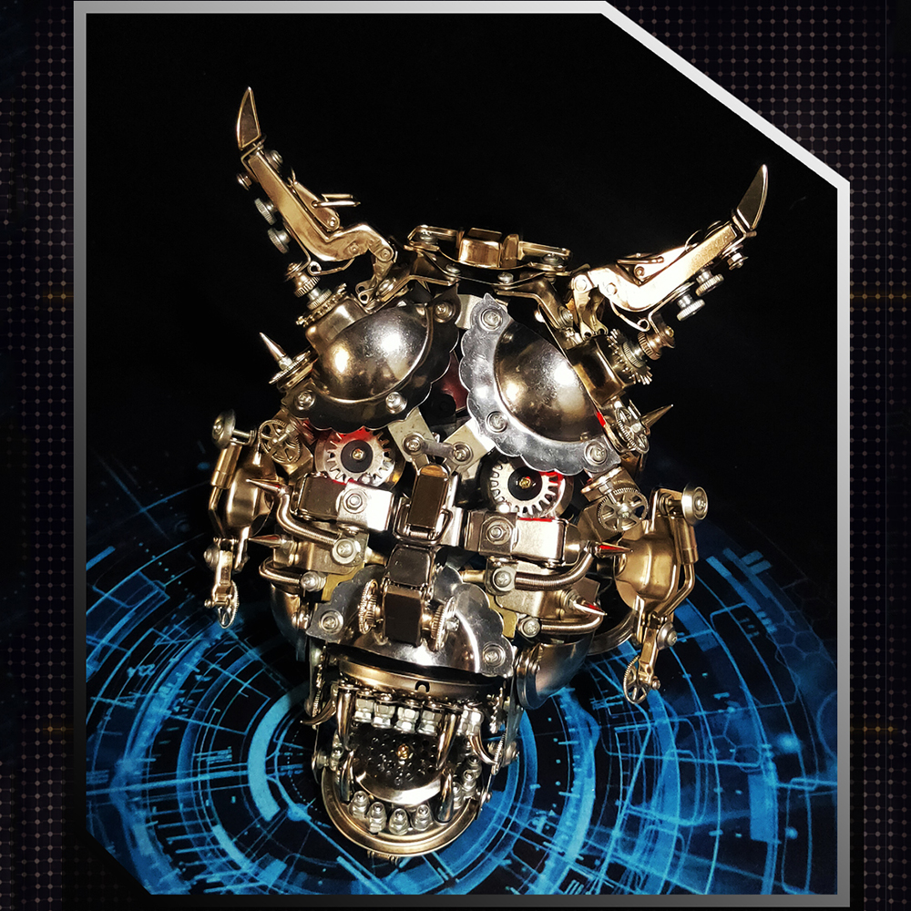 Máscara Cabeza de Toro Metal 3D Halloween