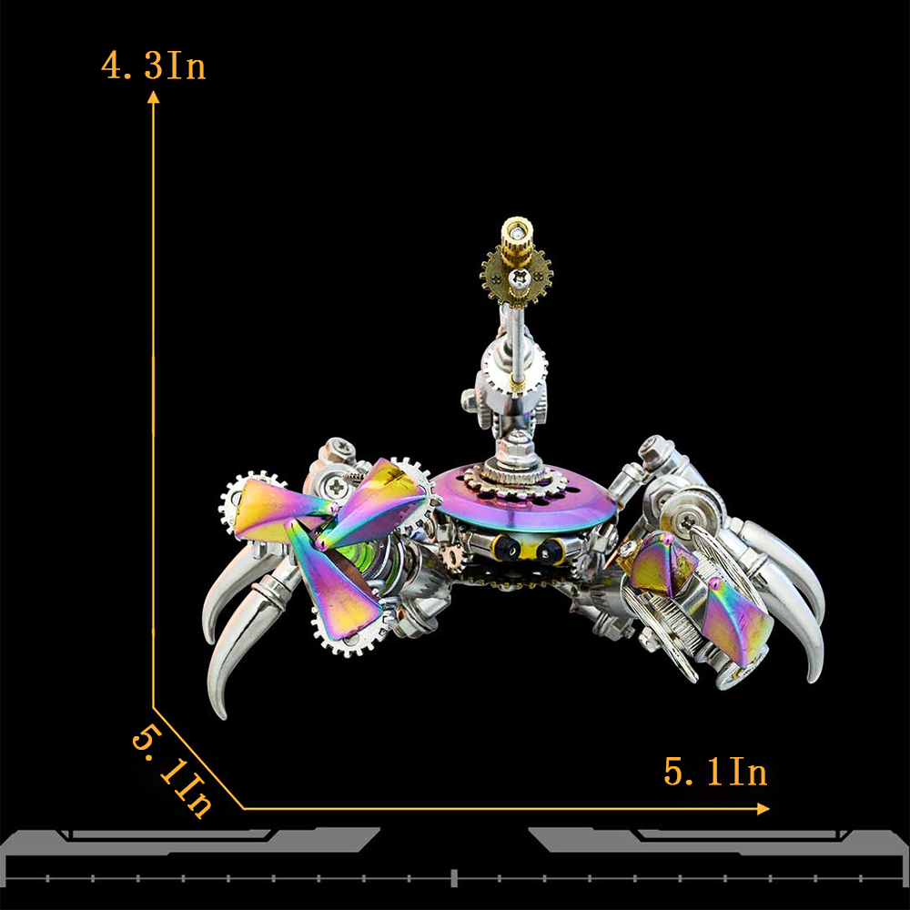 Cangrejo Metal 3D Serie Océano