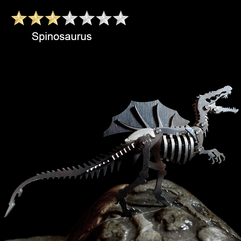Pack 10 Dinosaurios Cretácicos Metal 3D