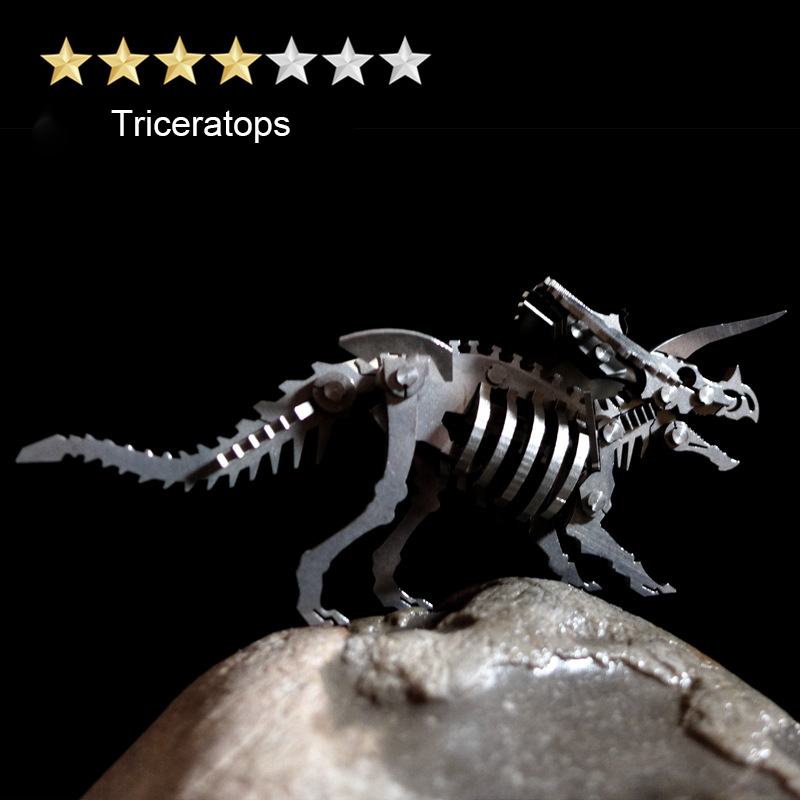 Pack 10 Dinosaurios Cretácicos Metal 3D