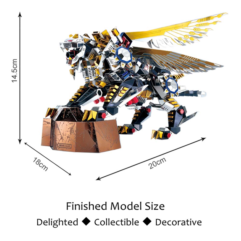 Tigre Volador Mecánico Metal 3D