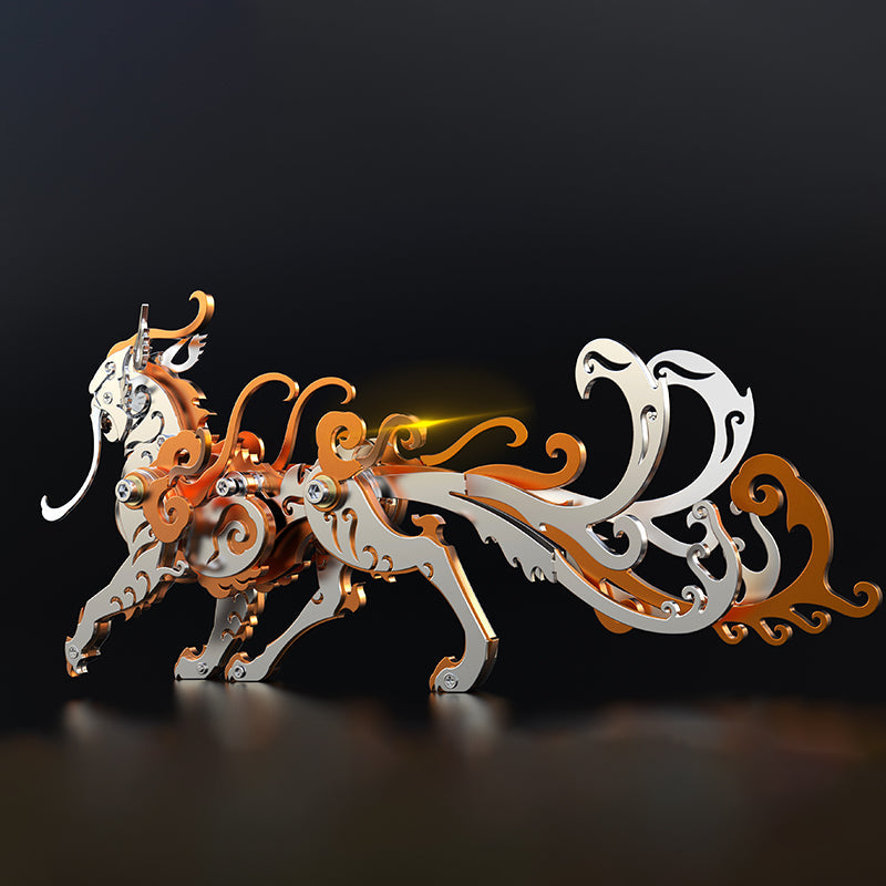León Mutación Criatura Mitológica Metal 3D