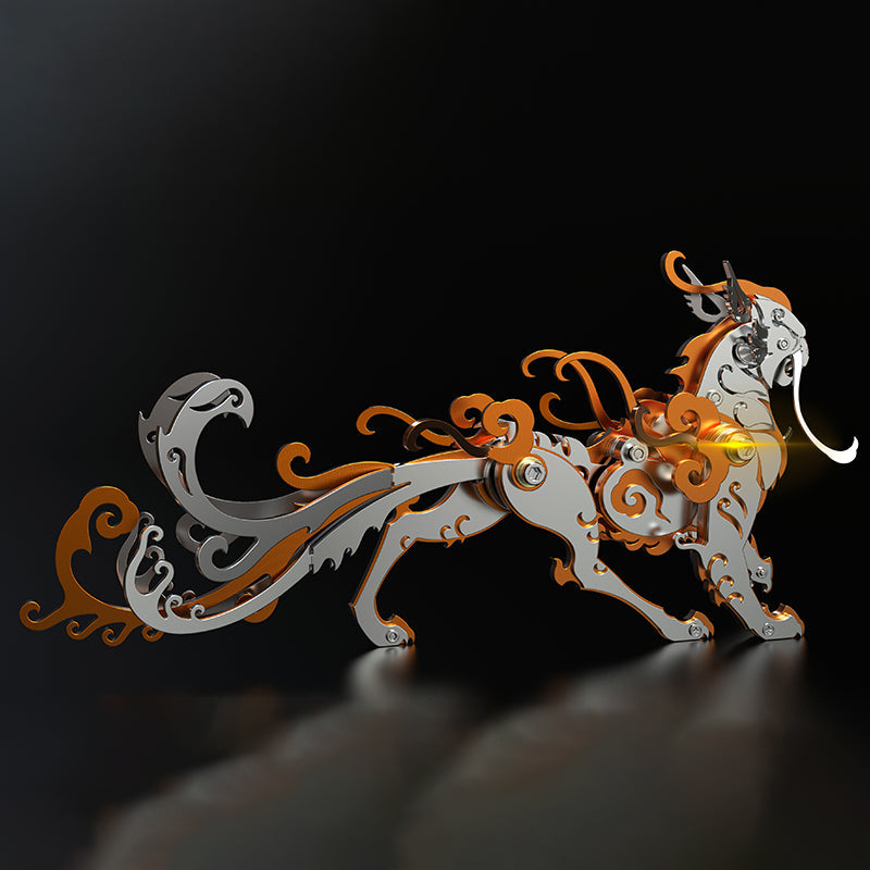 León Mutación Criatura Mitológica Metal 3D