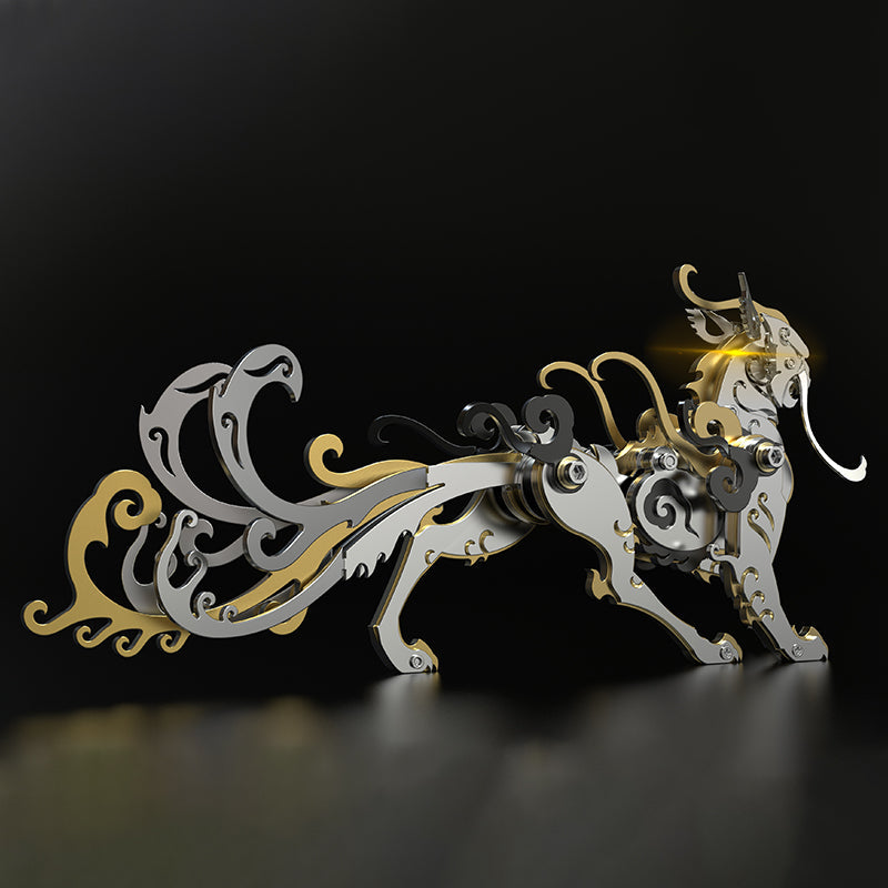 León Mutación Criatura Mitológica Metal 3D