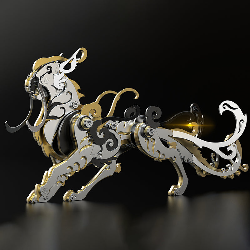 León Mutación Criatura Mitológica Metal 3D