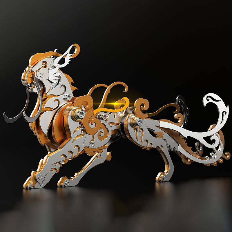 León Mutación Criatura Mitológica Metal 3D