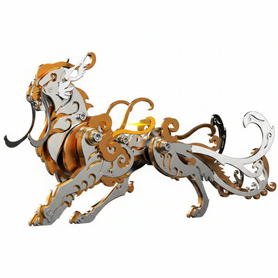 León Mutación Criatura Mitológica Metal 3D