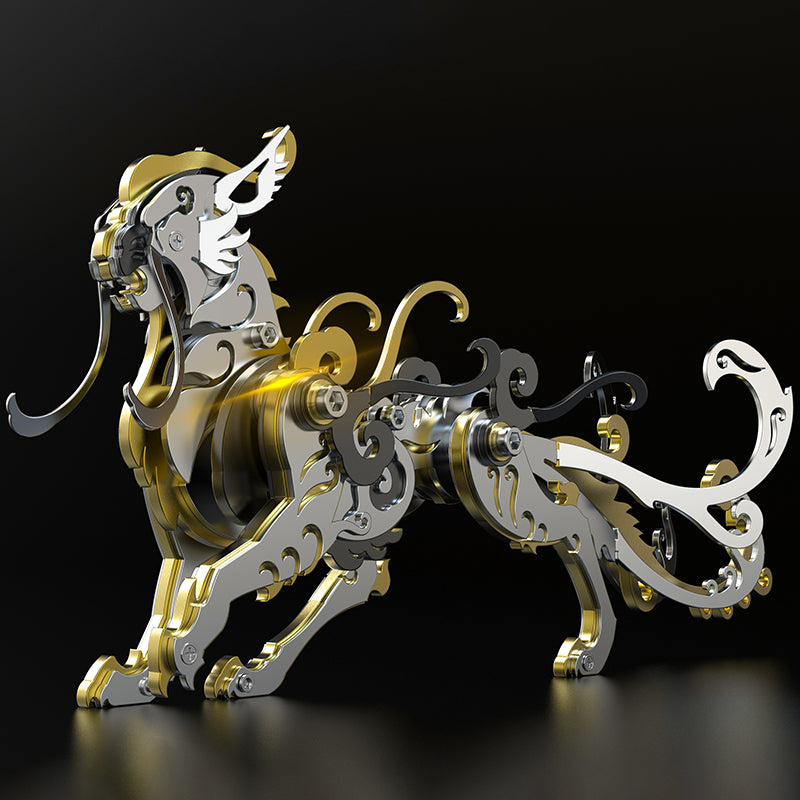 León Mutación Criatura Mitológica Metal 3D