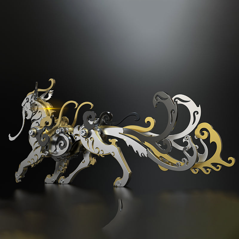 León Mutación Criatura Mitológica Metal 3D