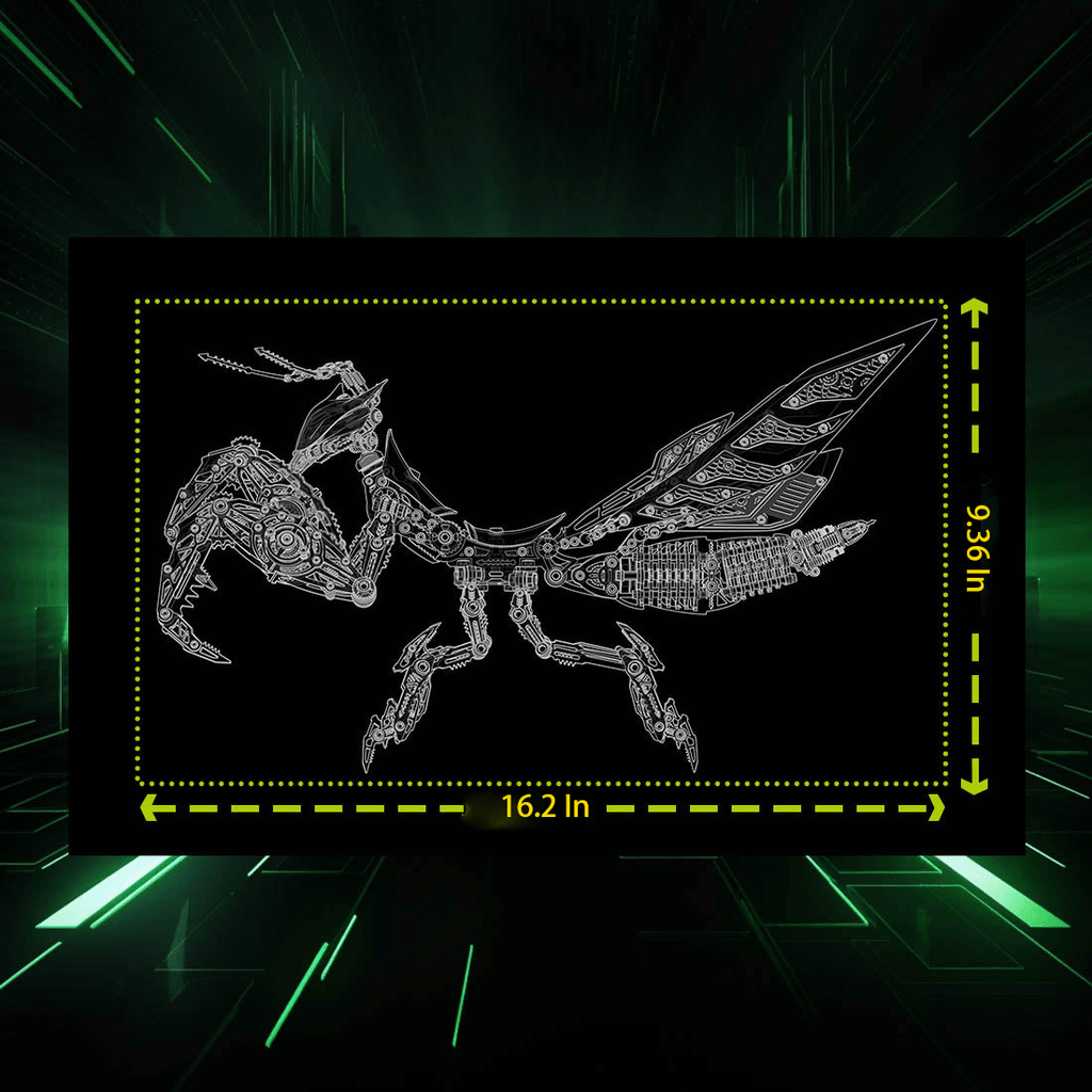 Mantis Mecánica Metal 3D 1200 piezas