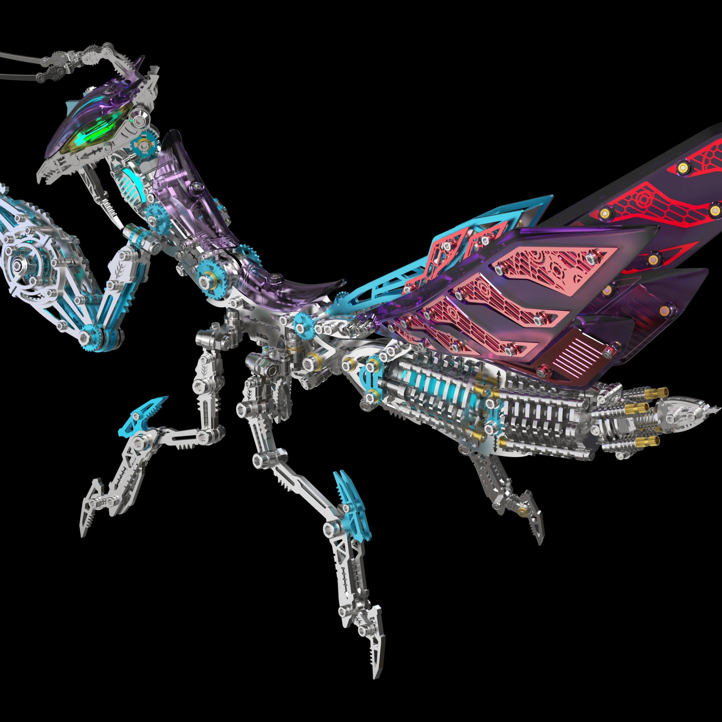 Mantis Mecánica Metal 3D 1200 piezas