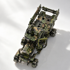 Camión Militar Camuflaje Mecánico Metal 3D