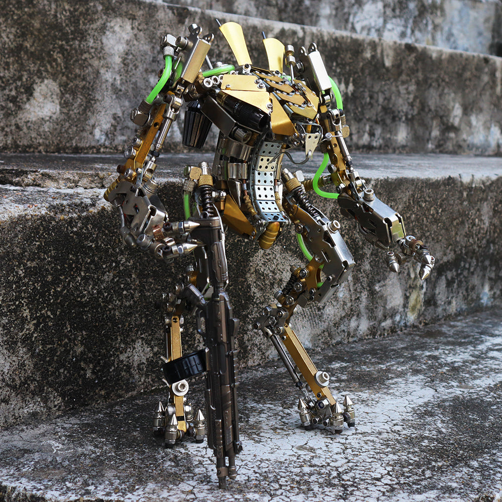 Robot Mecánico Metal 3D 1300 piezas Articulado
