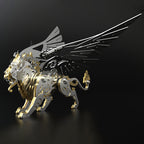 Tigre con Alas Criatura Mítica Metal 3D