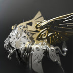 Tigre con Alas Criatura Mítica Metal 3D
