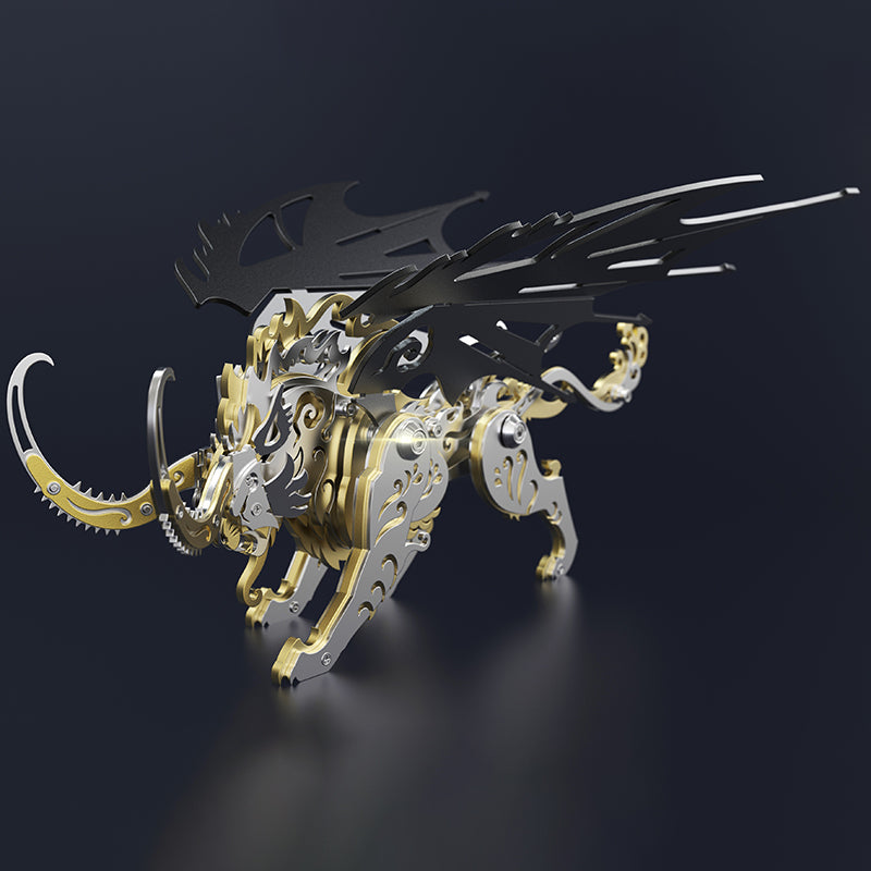 Criaturas Mitológicas Coloridas Metal 3D