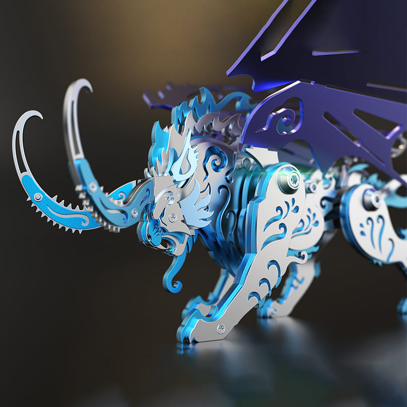 Criaturas Mitológicas Coloridas Metal 3D