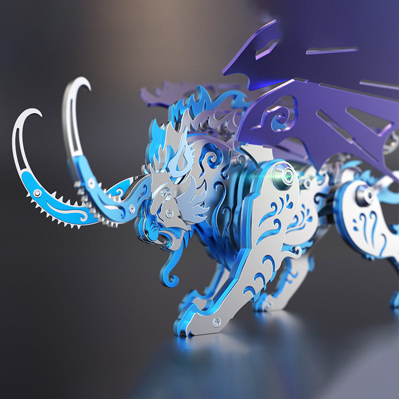 Criaturas Mitológicas Coloridas Metal 3D