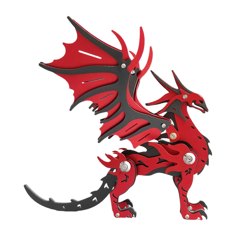 Pterosaurio Criatura Mítica Metal 3D