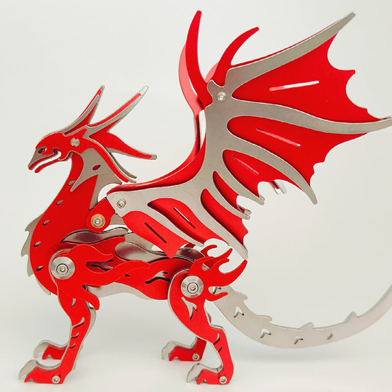 Pterosaurio Criatura Mítica Metal 3D