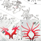 Pterosaurio Criatura Mítica Metal 3D
