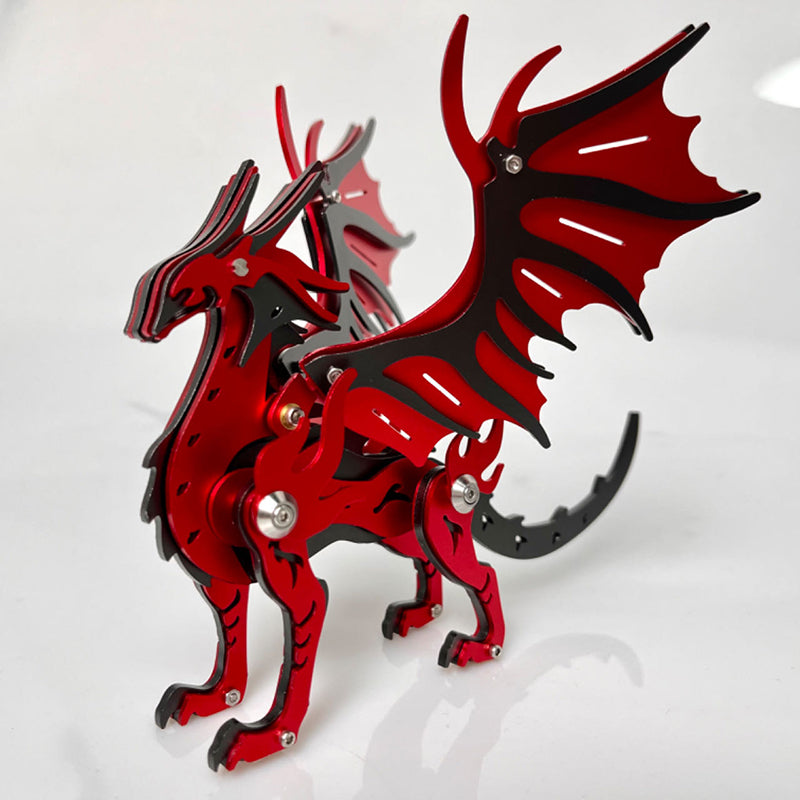 Pterosaurio Criatura Mítica Metal 3D