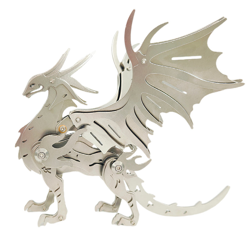 Pterosaurio Criatura Mítica Metal 3D