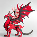 Pterosaurio Criatura Mítica Metal 3D