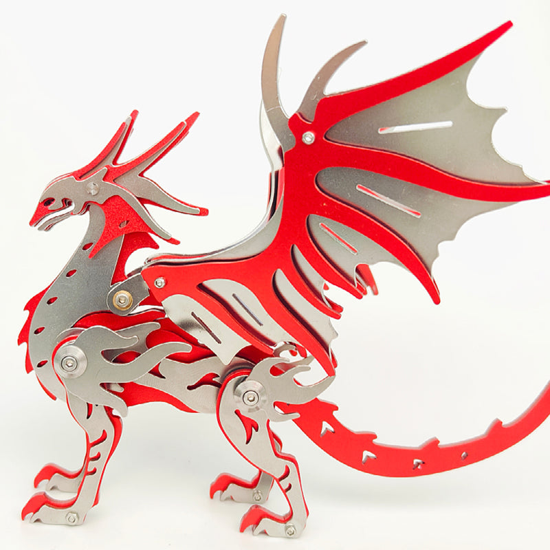 Pterosaurio Criatura Mítica Metal 3D
