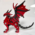 Pterosaurio Criatura Mítica Metal 3D