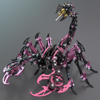 Escorpión Premium Coleccionable Metal 3D