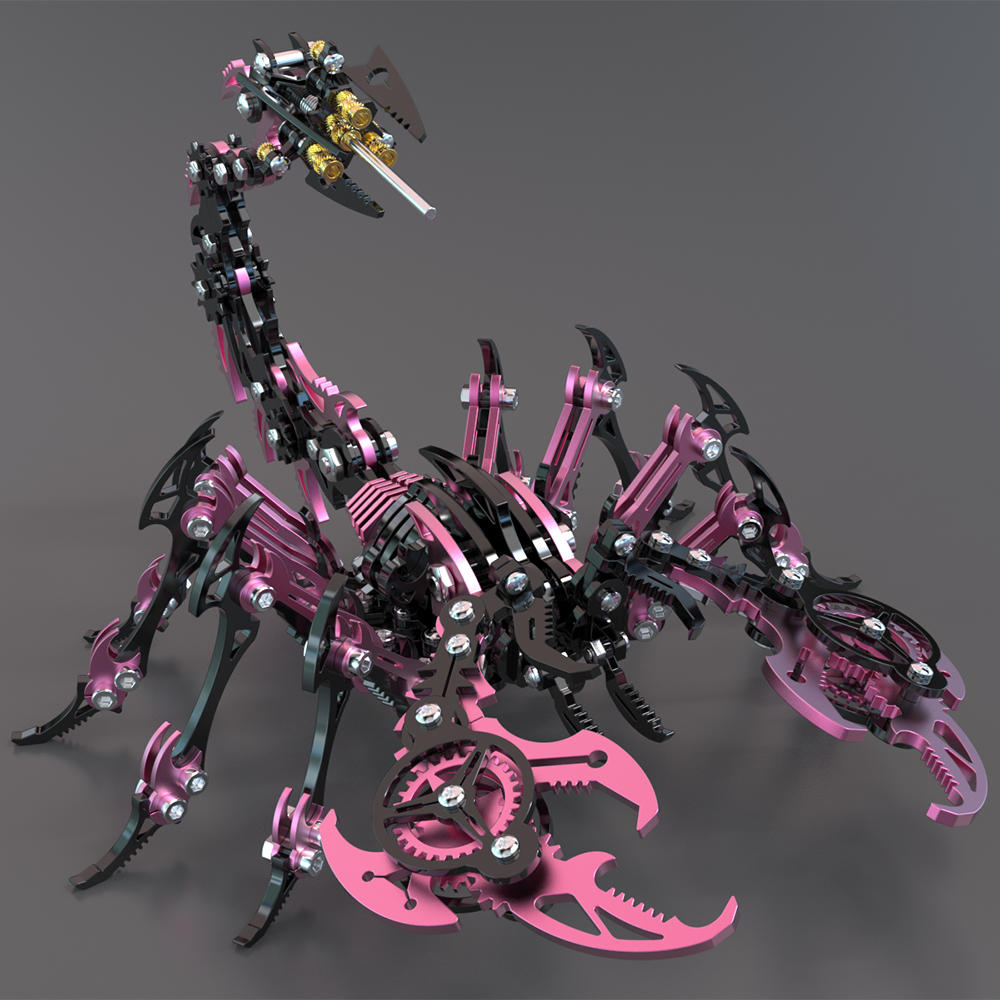 Escorpión Premium Coleccionable Metal 3D