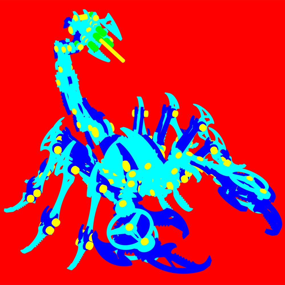 Escorpión Premium Coleccionable Metal 3D