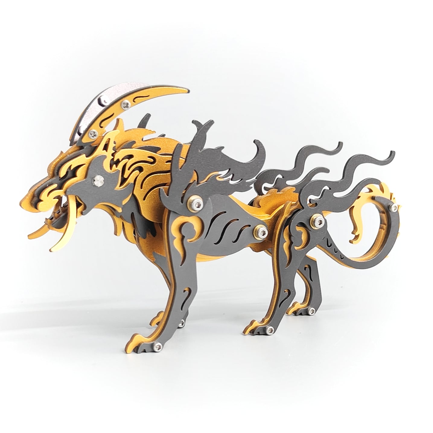 Lobo de las Llanuras Siberianas Metal 3D