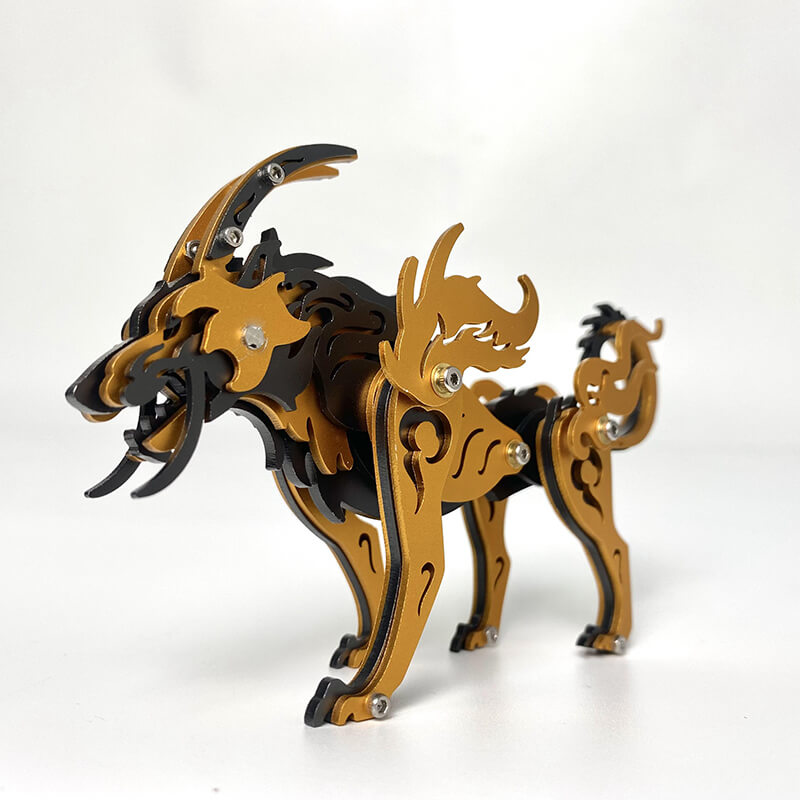 Lobo de las Llanuras Siberianas Metal 3D