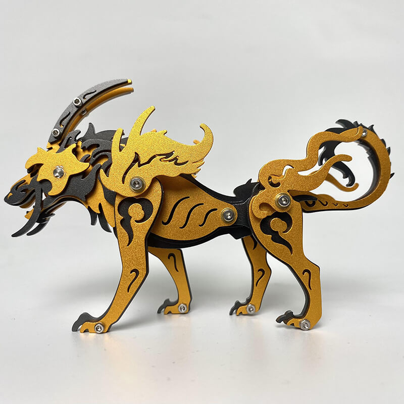 Lobo de las Llanuras Siberianas Metal 3D