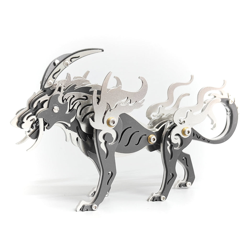Lobo de las Llanuras Siberianas Metal 3D