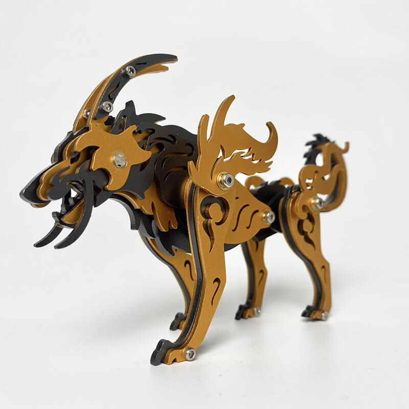 Lobo de las Llanuras Siberianas Metal 3D