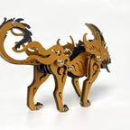 Lobo de las Llanuras Siberianas Metal 3D