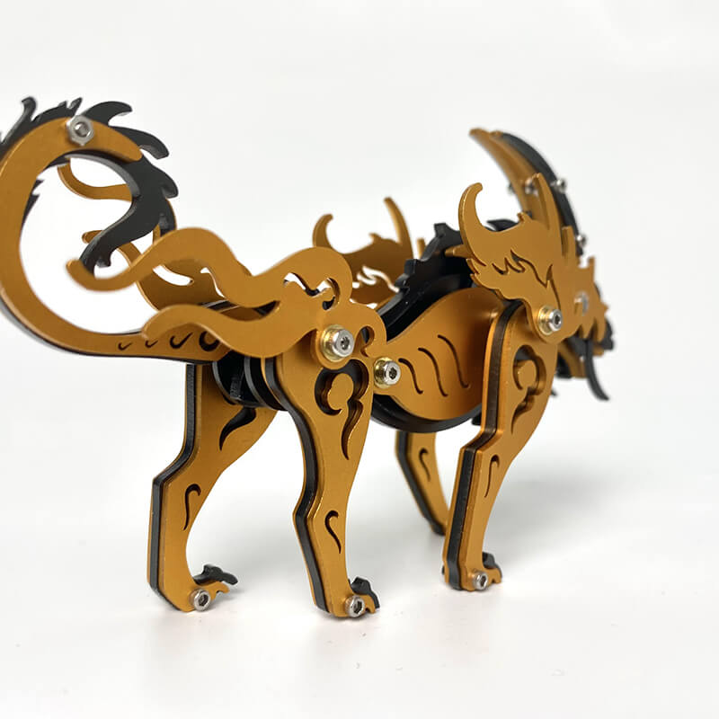Lobo de las Llanuras Siberianas Metal 3D